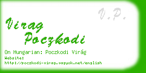 virag poczkodi business card