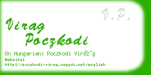 virag poczkodi business card